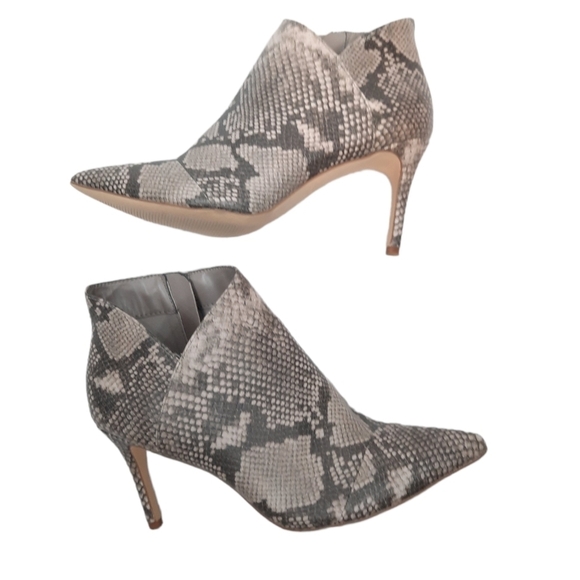 Fergalicious Goldie Bootie Snakeskin Stiletto Heel Size 7.5‎ Women's Shoes - Picture 4 of 13